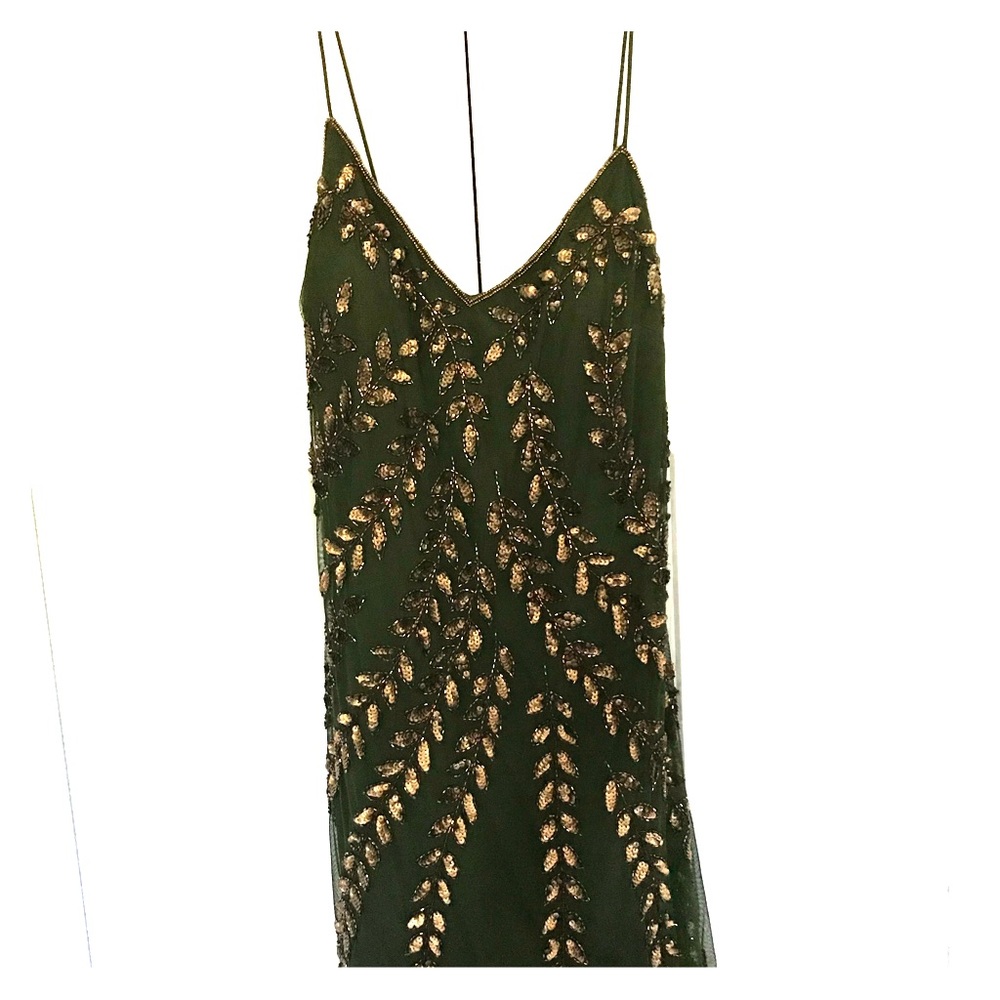 Green evening dress